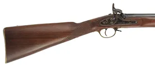 Enfield Volunteer Rifle,
.451 caliber Alexander Henry Rifling for bullet, 33" barrel,
percussion, checkered walnut, two band,
used, made in England by Parker Hale Enfield Volunteer Rifle,
.451 caliber Alexander Henry Rifling for bullet, 33" barrel,
percussion, checkered walnut, two band,
used, made in England by Parker Hale